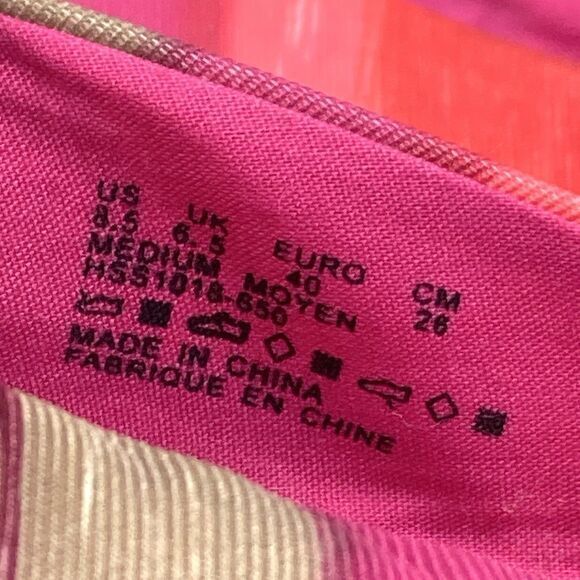 Hush Puppies Heels Womens Size 8.5 Red Purple Espadrille Wedge Comfort Shoes New - Picture 12 of 14